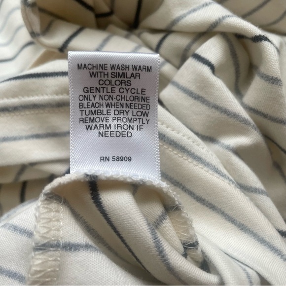 DANIEL CREMIEUX Stripe Long Sleeve Polo Shirt Small - Picture 4 of 5